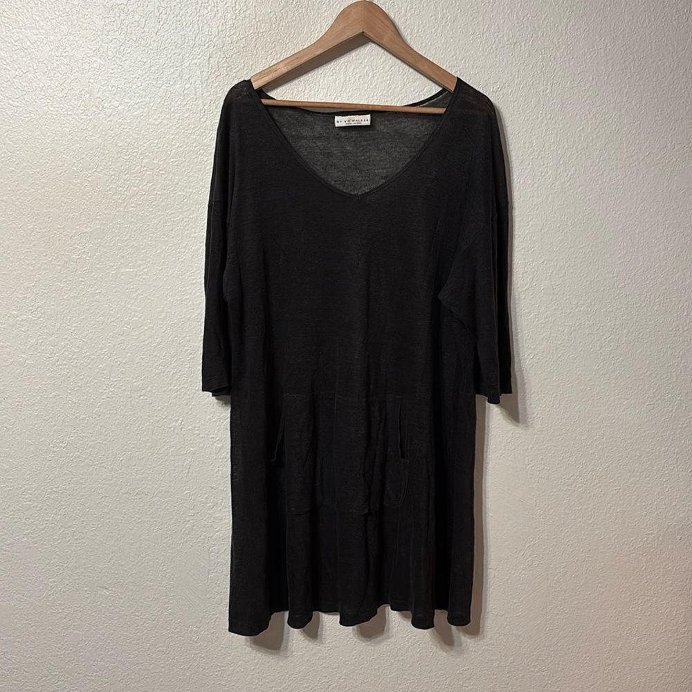 bryn Walker Linen Knit Tunic Small